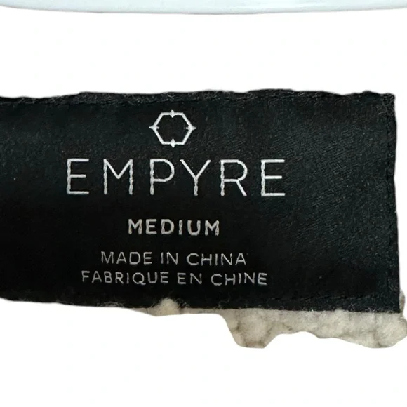 Empyre Rust Corduroy Sherpa Trucker Jacket Faux Shearling Lined Size M - Picture 6 of 7